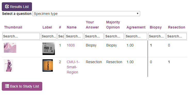 Results comparison Results comparison